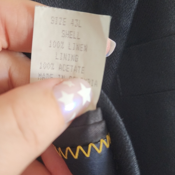 Men's Brooks Brothers Linen Sport Coat Size 43L - Picture 6 of 6